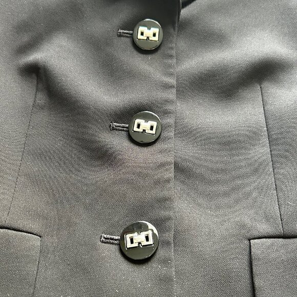 Jones Studio Women's Black Three-Button Blazer, Size 4 - Picture 3 of 5